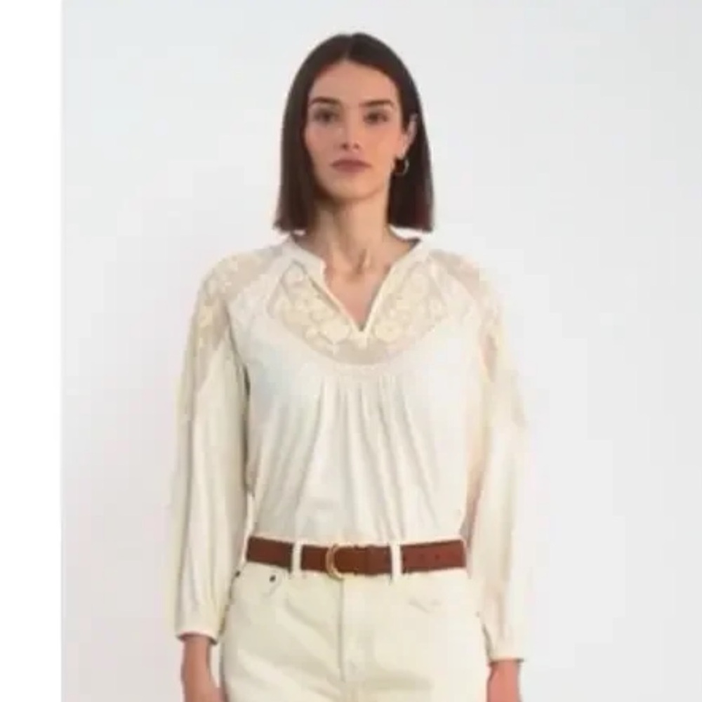 Lauren Ralph Lauren Cream Women's Top